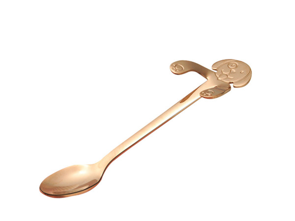 Set van theelepels - goud - honden design - rvs – foto 2 – kavel bij XL Auctions