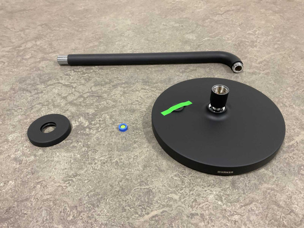 Hansa regendouche ø200mm BasicJet mat zwart – foto 2 – kavel bij XL Auctions