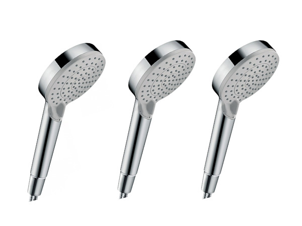 3x Hansgrohe handdouche Vernis Blend chroom