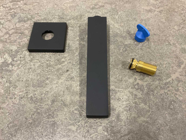 Hansa vaste baduitloop 197mm 1/2" Loft mat zwart – foto 5 – kavel bij XL Auctions