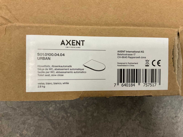 Axent closetzitting wc-bril softclose quickrelease Urban wit – foto 6 – kavel bij XL Auctions