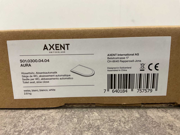 Axent wc-zitting met deksel softclose Aura wit – foto 5 – kavel bij XL Auctions