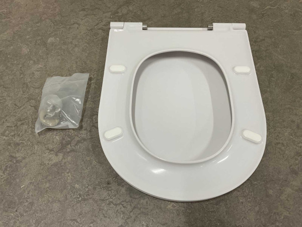Axent wc-zitting met deksel softclose Aura wit – foto 3 – kavel bij XL Auctions