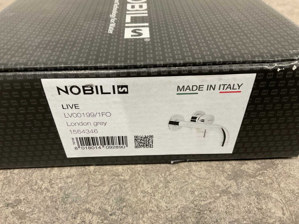 Nobili afdekset wastafelkraan uitloop 20cm London Grey – foto 3 – kavel bij XL Auctions