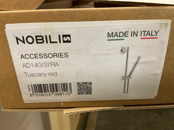 Nobili glijstangset 61cm m/handdouche Universal tuscany red – foto 4 – kavel bij XL Auctions