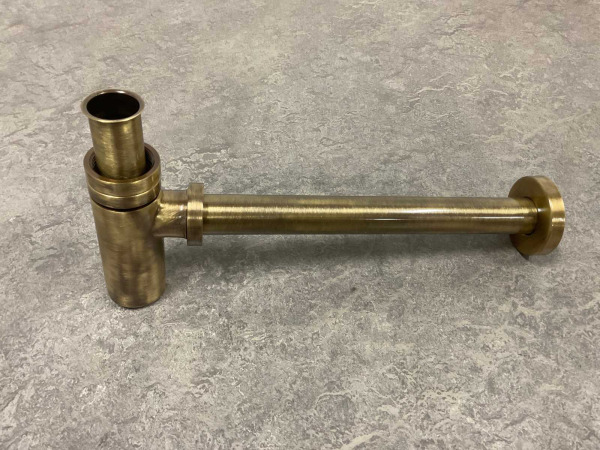 De Beer designsifon 5/4''x32mm met muurbuis brons – foto 3 – kavel bij XL Auctions