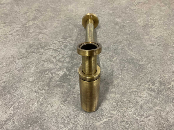 De Beer designsifon 5/4''x32mm met muurbuis brons – foto 2 – kavel bij XL Auctions