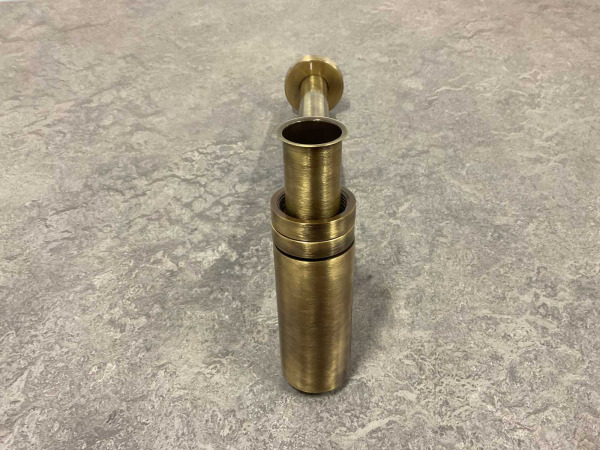 De Beer designsifon 5/4''x32mm met muurbuis brons – foto 4 – kavel bij XL Auctions