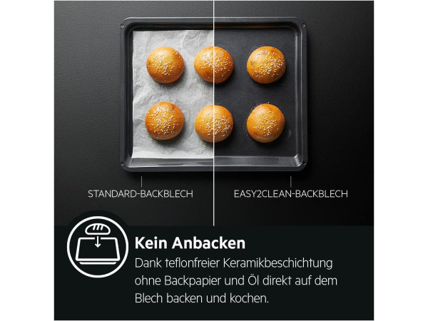 AEG Easy2Clean Bakplaat met antiaanbaklaag - 46,6x38,5x2,2cm – foto 2 – kavel bij XL Auctions