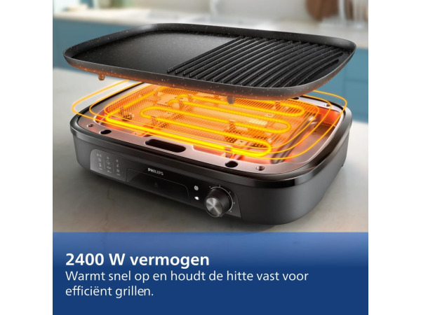 Philips Tafelgrill 3000 Serie - 2400W – foto 5 – kavel bij XL Auctions