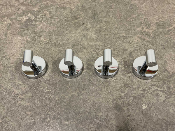 4x Beaux handdoekhaak magnetisch Ulis chroom – foto 4 – kavel bij XL Auctions