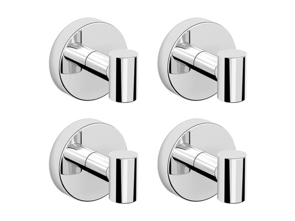 4x Beaux handdoekhaak magnetisch Ulis chroom