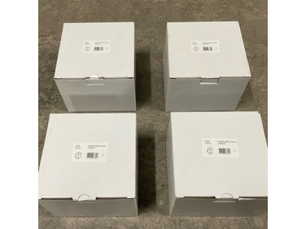 4x Novio glashouder met glas Imola chroom – foto 3 – kavel bij XL Auctions