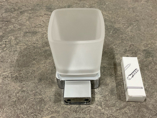 4x Novio glashouder met glas Imola chroom – foto 5 – kavel bij XL Auctions