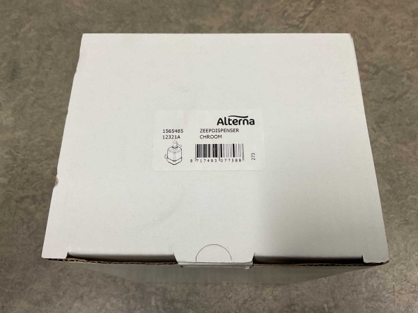 2x Alterna zeepdispenser in houder chroom – foto 4 – kavel bij XL Auctions