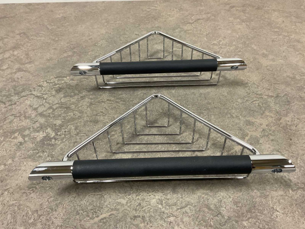2x Beaux hoekkorf met wandgreep Ulis zwart chroom – foto 2 – kavel bij XL Auctions
