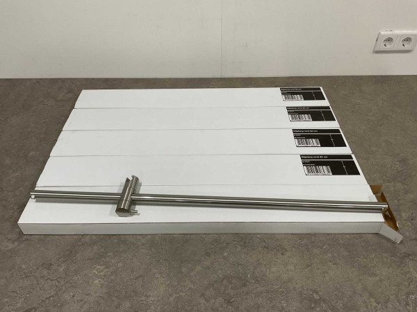 5x Beaux glijstang 90cm Port 2.0 geborsteld rvs – foto 6 – kavel bij XL Auctions