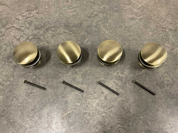 4x Beaux pop-up wastafelplug 1 1/4" Lilas brons – foto 3 – kavel bij XL Auctions