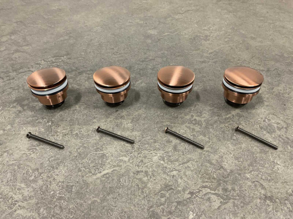 4x Beaux pop-up wastafelplug 1 1/4" Lilas koper – foto 2 – kavel bij XL Auctions