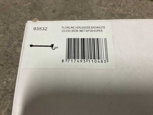 2x Beaux badwaste verlengd 90cm clicksysteem Lilas koper – foto 3 – kavel bij XL Auctions