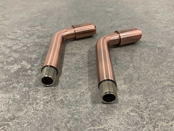 2x Alterna fonteinkraan wand 14,5cm Piccolo koper – foto 3 – kavel bij XL Auctions