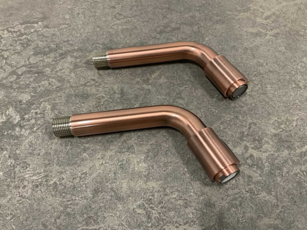 2x Alterna fonteinkraan wand 14,5cm Piccolo koper – foto 6 – kavel bij XL Auctions