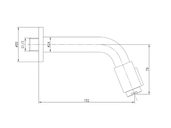 2x Alterna fonteinkraan wand 14,5cm Piccolo koper – foto 5 – kavel bij XL Auctions