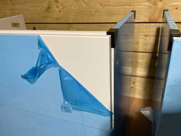 2x Detremmerie wastafelonderkast 70x43,5x59cm mat wit – foto 2 – kavel bij XL Auctions