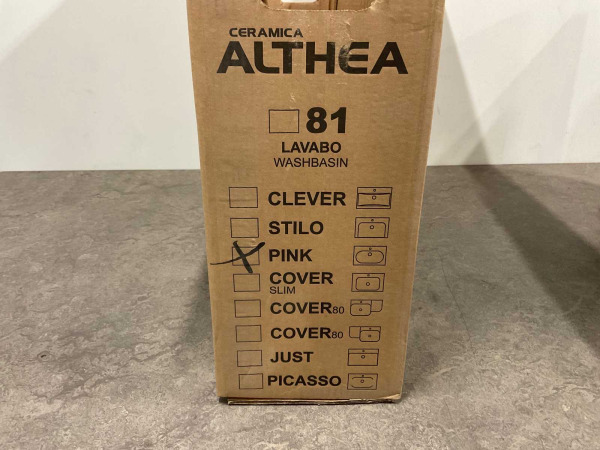 Althea wastafel 86x46cm Lavabo 81 wit – foto 6 – kavel bij XL Auctions