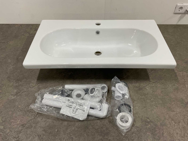Althea wastafel 86x46cm Lavabo 81 wit – foto 7 – kavel bij XL Auctions