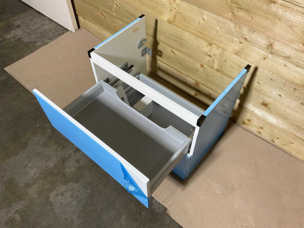 Detremmerie wastafelonderkast push open 70x43,5x59cm wit mat – foto 3 – kavel bij XL Auctions