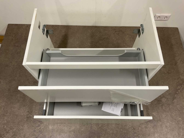 Detremmerie wastafelonderkast push open 70x43,5x59cm mat wit – foto 4 – kavel bij XL Auctions