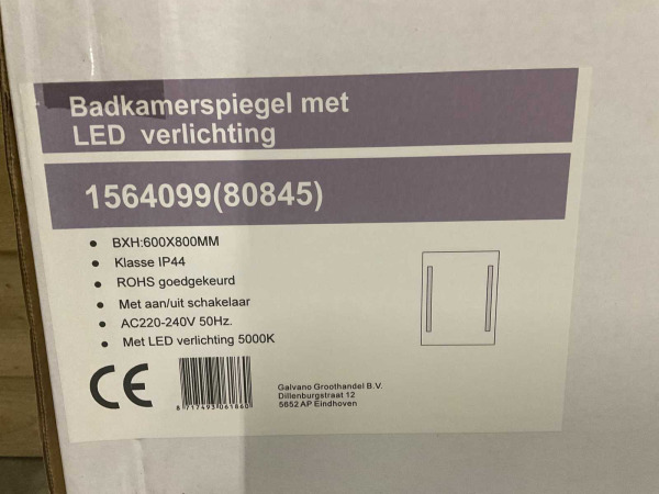 Novio spiegel 60x80cm met ledverlichting Wessel – foto 6 – kavel bij XL Auctions