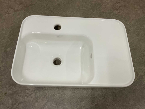 Axent opzetwastafel easyclean 52x35cm Grace wit – foto 2 – kavel bij XL Auctions