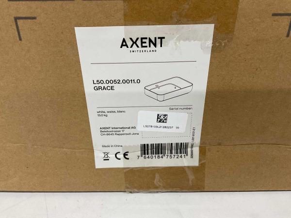 Axent opzetwastafel easyclean 52x35cm Grace wit – foto 8 – kavel bij XL Auctions