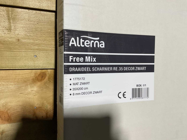 Alterna draaideel scharnier rechts Free Mix mat zwart – foto 4 – kavel bij XL Auctions