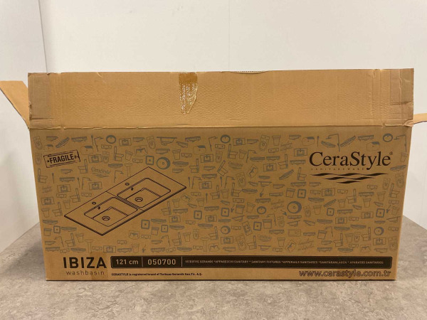 CeraStyle meubelwastafel 121cm Ibiza wit – foto 6 – kavel bij XL Auctions