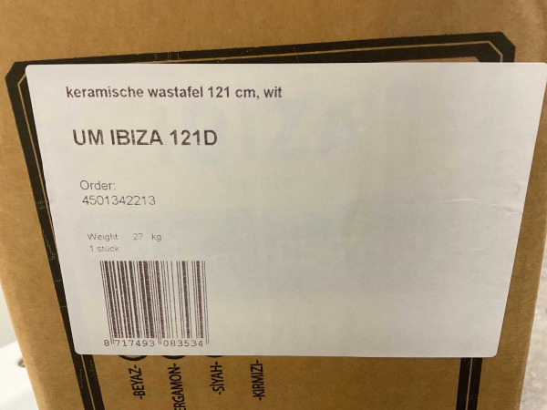 CeraStyle meubelwastafel 121cm Ibiza wit – foto 7 – kavel bij XL Auctions