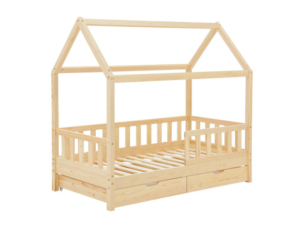 Kinderbed Marli - 80 x 160 cm - Houtkleur - Incl. bedlades – foto 14 – kavel bij XL Auctions