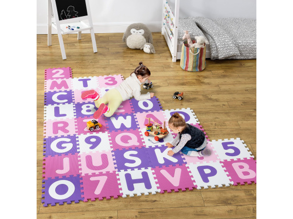 Puzzle mat 1cm dik foam Letters 1.89x1.89 mtr – foto 11 – kavel bij XL Auctions