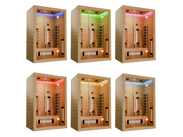 Infraroodcabine/sauna Kiruna 190x130x105cm – foto 11 – kavel bij XL Auctions