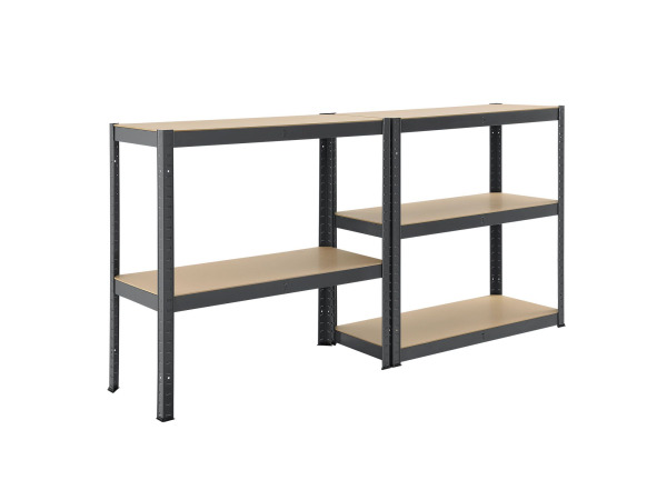 Stellingkast Dubbel - 180x90x40 cm - Grijs – foto 15 – kavel bij XL Auctions