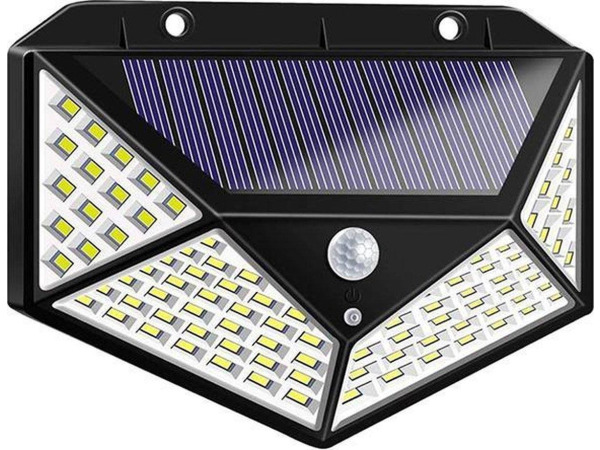Solar Buitenlamp met Bewegingssensor - 100 LEDs Set van 3 – foto 2 – kavel bij XL Auctions