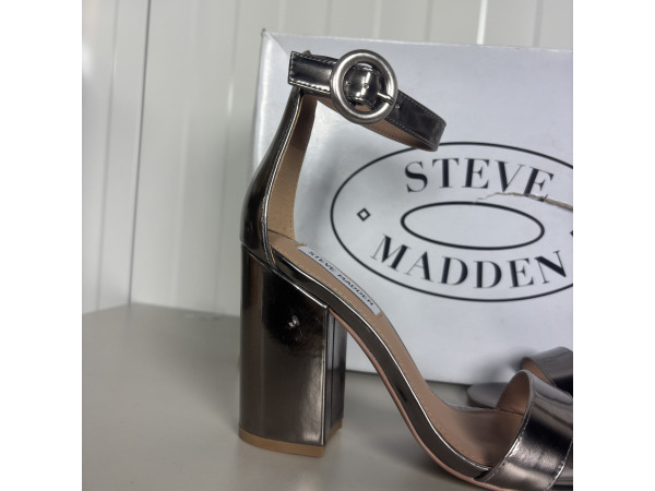 Steve Madden Friday Sandalen Dames Maat 38 Pewter – Nieuw – foto 8 – kavel bij XL Auctions