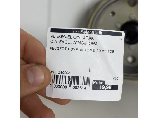 GY6 50cc 4-Takt Vliegwiel CTW-50 – Peugeot / SYM / China – foto 2 – kavel bij XL Auctions