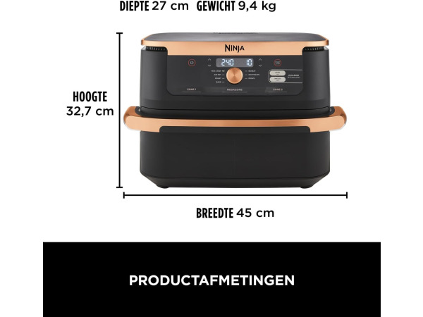 Ninja Foodi FlexDrawer Airfryer 10,4L – foto 2 – kavel bij XL Auctions