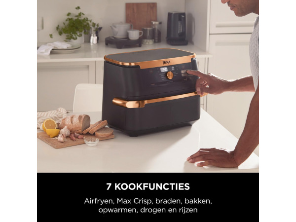 Ninja Foodi FlexDrawer Airfryer 10,4L – foto 5 – kavel bij XL Auctions