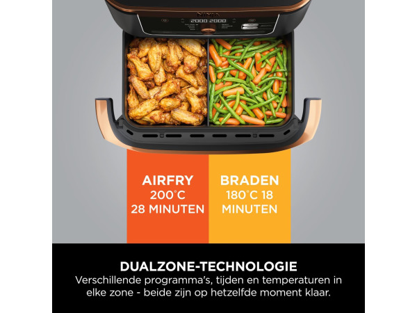 Ninja Foodi FlexDrawer Airfryer 10,4L – foto 8 – kavel bij XL Auctions
