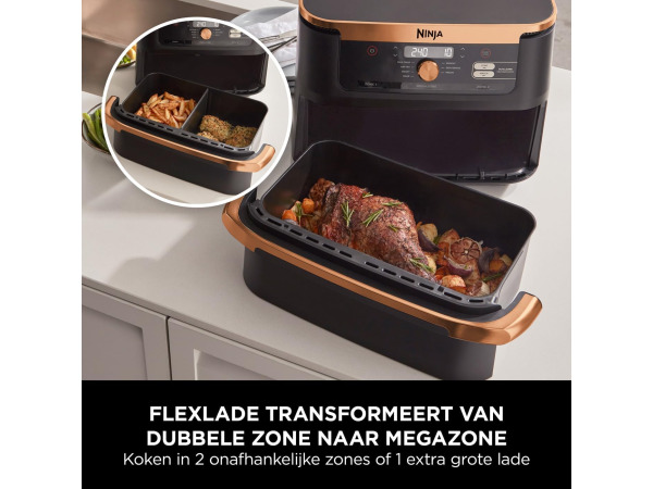 Ninja Foodi FlexDrawer Airfryer 10,4L – foto 12 – kavel bij XL Auctions