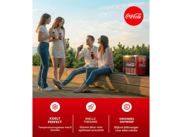 Coolcube Coca-Cola Drankenkoelkast 48L - 5 - 15 °C – foto 2 – kavel bij XL Auctions